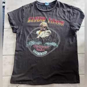 MadeWorn Elton John Graphic Tee - Black